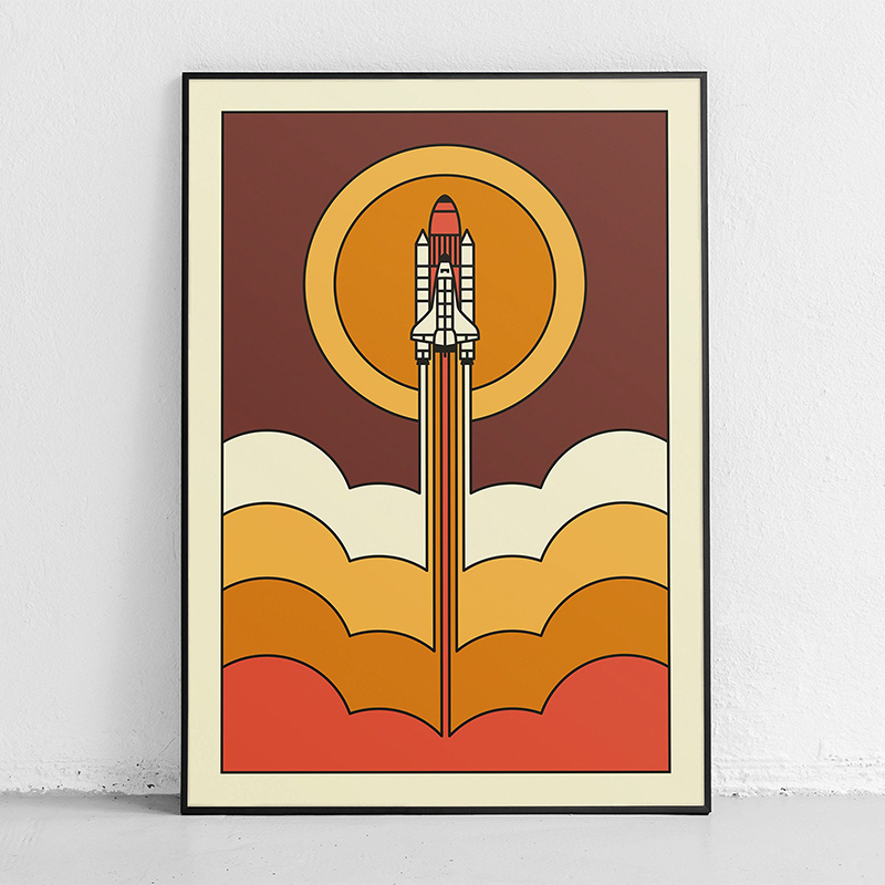 Ретро абстрактный космический  – обзор и цена Star Map Poster